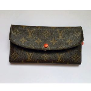 Louis Vuitton Emilie Wallet in Piment Orange